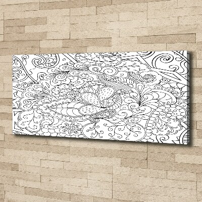 Cuadro canvas moderno de gran formato horizontal Adornos