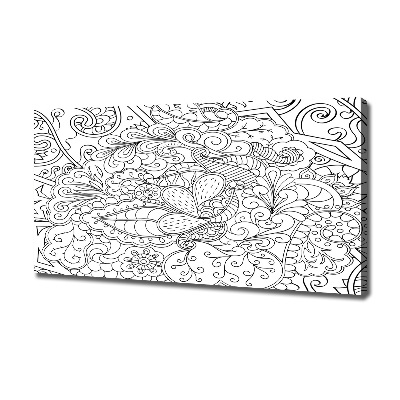 Cuadro canvas moderno de gran formato horizontal Adornos