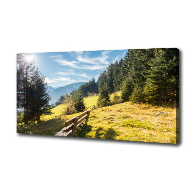 Cuadro canvas con impresión uv duradera horizontal Otoño en las montañas