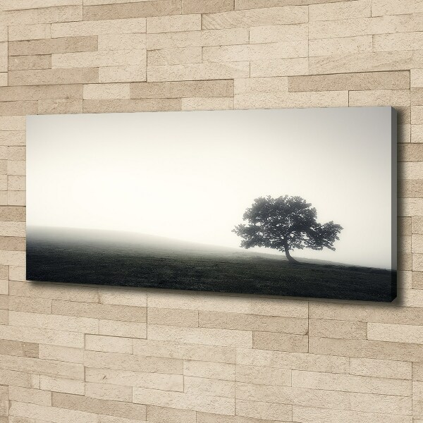 Cuadro canvas con impresión uv duradera horizontal Árbol solitario