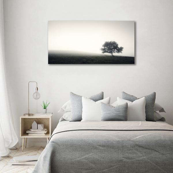 Cuadro canvas con impresión uv duradera horizontal Árbol solitario