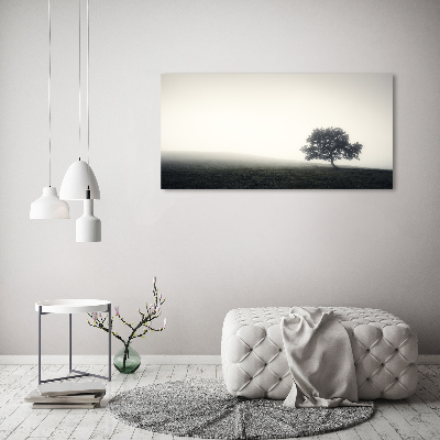 Cuadro canvas con impresión uv duradera horizontal Árbol solitario