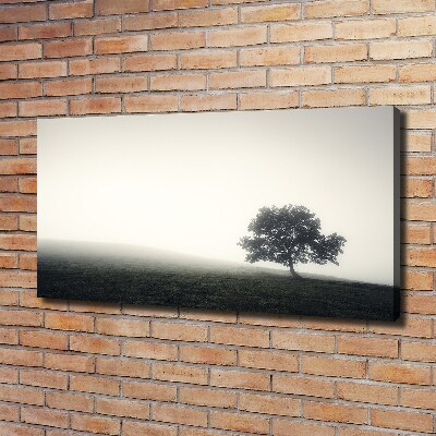 Cuadro canvas con impresión uv duradera horizontal Árbol solitario