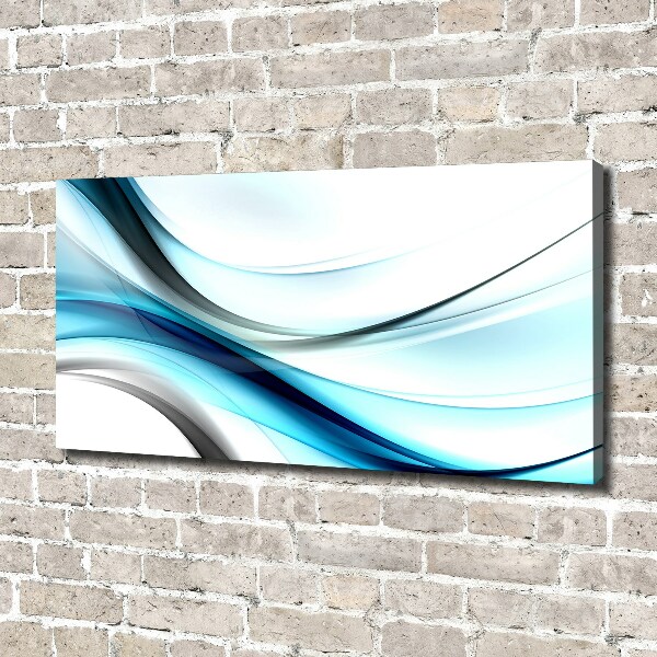 Foto en lienzo con acabado profesional horizontal Ondas abstractas