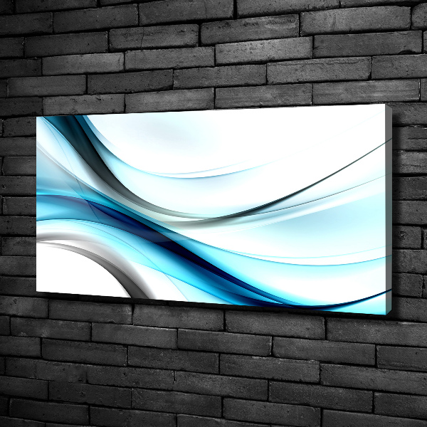 Foto en lienzo con acabado profesional horizontal Ondas abstractas