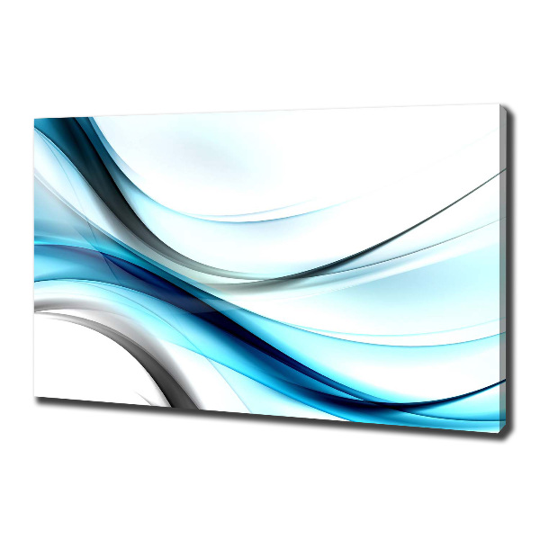 Foto en lienzo con acabado profesional horizontal Ondas abstractas