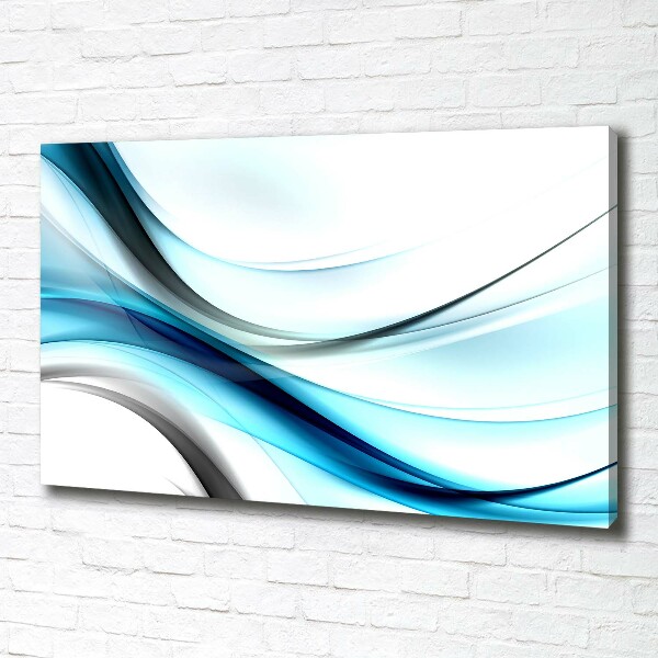 Foto en lienzo con acabado profesional horizontal Ondas abstractas