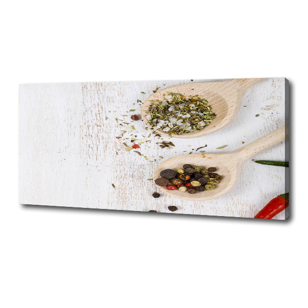 Cuadro canvas con impresión uv duradera horizontal Verduras y especias
