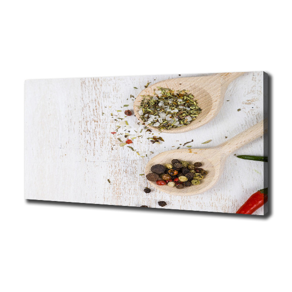 Cuadro canvas con impresión uv duradera horizontal Verduras y especias