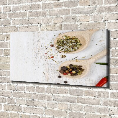 Cuadro canvas con impresión uv duradera horizontal Verduras y especias
