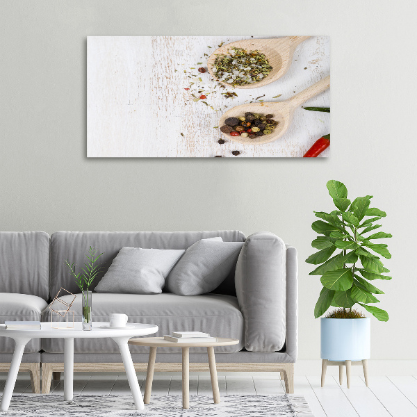 Cuadro canvas con impresión uv duradera horizontal Verduras y especias