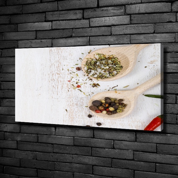 Cuadro canvas con impresión uv duradera horizontal Verduras y especias