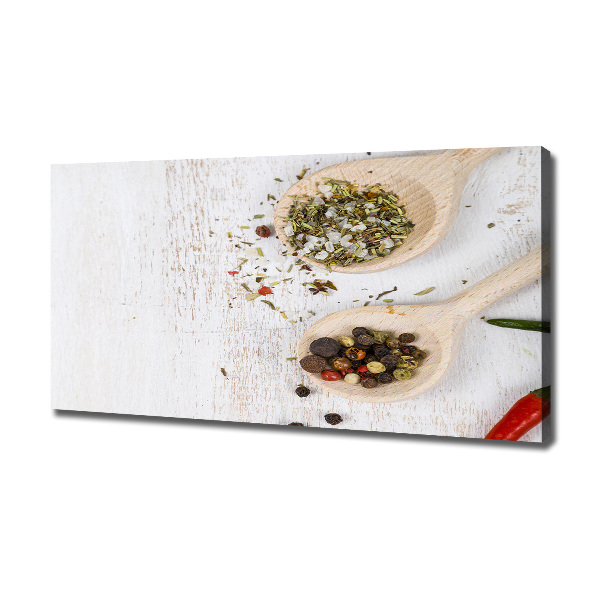Cuadro canvas con impresión uv duradera horizontal Verduras y especias
