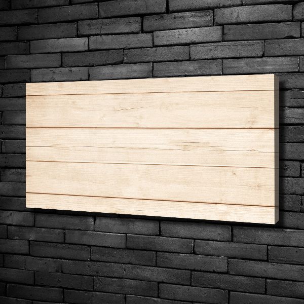 Cuadro canvas moderno de gran formato horizontal Fondo de madera
