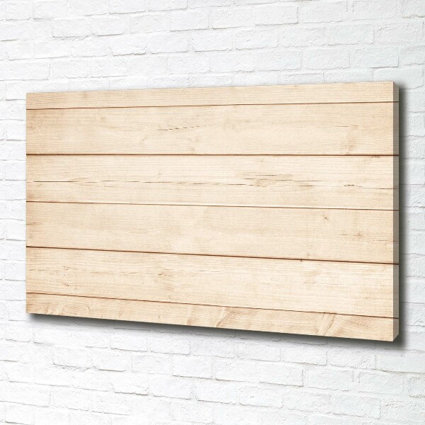 Cuadro canvas moderno de gran formato horizontal Fondo de madera