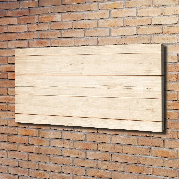 Cuadro canvas moderno de gran formato horizontal Fondo de madera