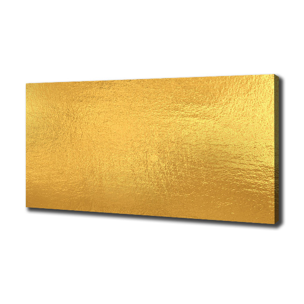 Foto en lienzo con acabado profesional horizontal Fondo de lámina de oro