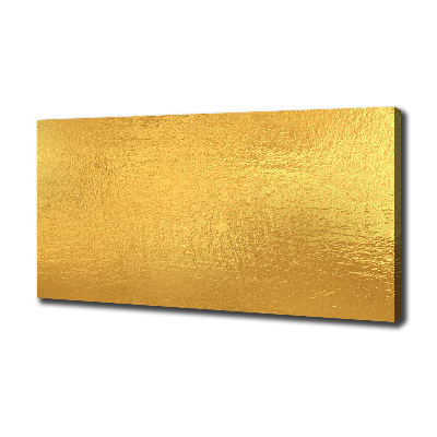 Foto en lienzo con acabado profesional horizontal Fondo de lámina de oro