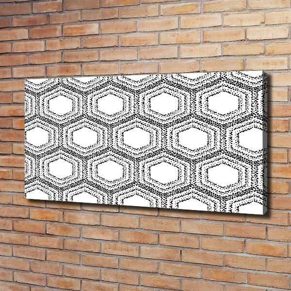 Fotocuadro en lienzo de alta calidad horizontal Fondo geométrico