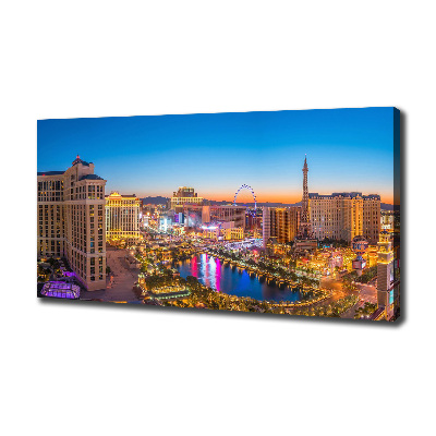 Cuadro canvas con impresión uv duradera horizontal Las Vegas, EE. UU.
