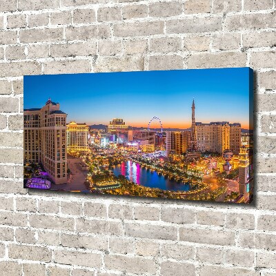 Cuadro canvas con impresión uv duradera horizontal Las Vegas, EE. UU.