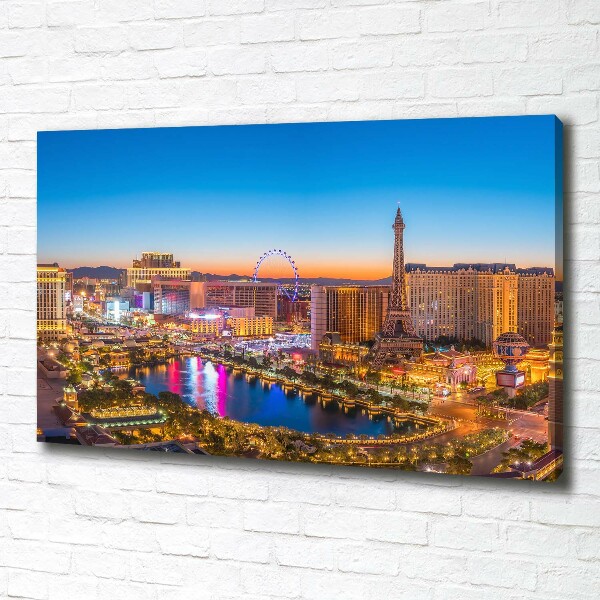 Cuadro canvas con impresión uv duradera horizontal Las Vegas, EE. UU.