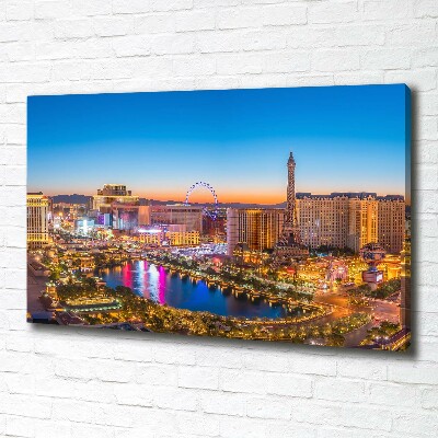 Cuadro canvas con impresión uv duradera horizontal Las Vegas, EE. UU.