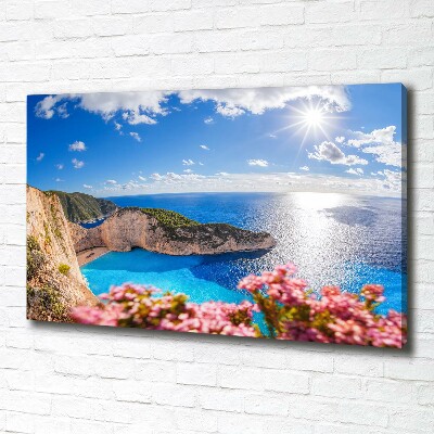 Cuadro canvas con impresión uv duradera horizontal Zante, Grecia