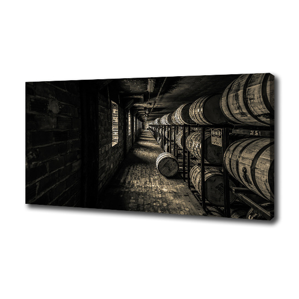 Foto en lienzo con acabado profesional horizontal Barriles de bourbon