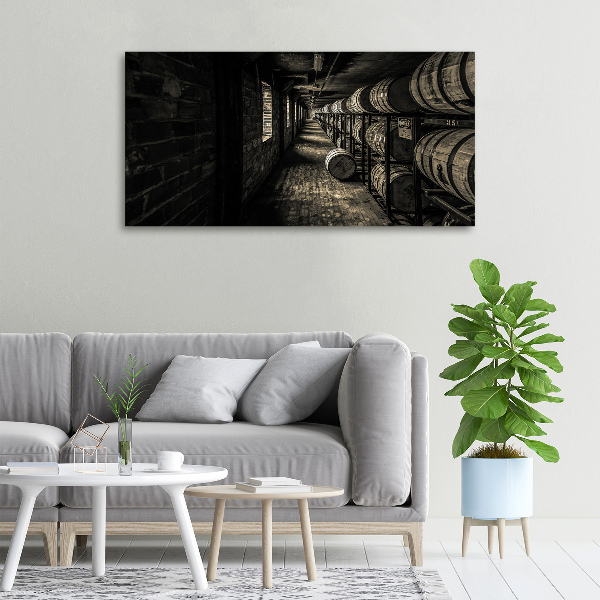 Foto en lienzo con acabado profesional horizontal Barriles de bourbon