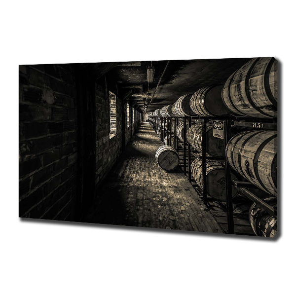 Foto en lienzo con acabado profesional horizontal Barriles de bourbon