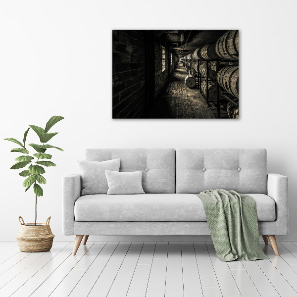 Foto en lienzo con acabado profesional horizontal Barriles de bourbon