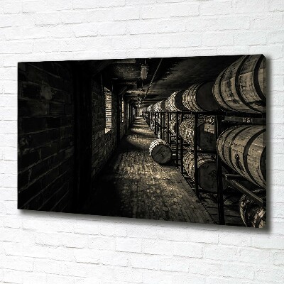 Foto en lienzo con acabado profesional horizontal Barriles de bourbon