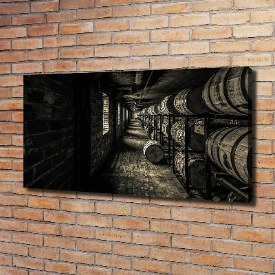 Foto en lienzo con acabado profesional horizontal Barriles de bourbon