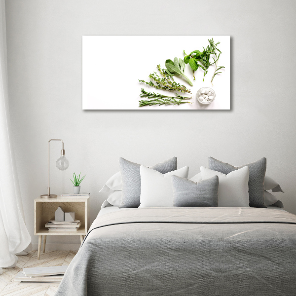 Foto en lienzo con acabado profesional horizontal Hierbas