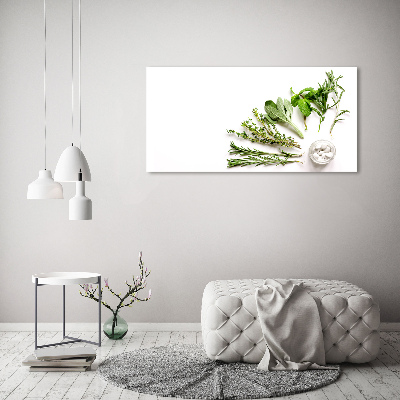 Foto en lienzo con acabado profesional horizontal Hierbas