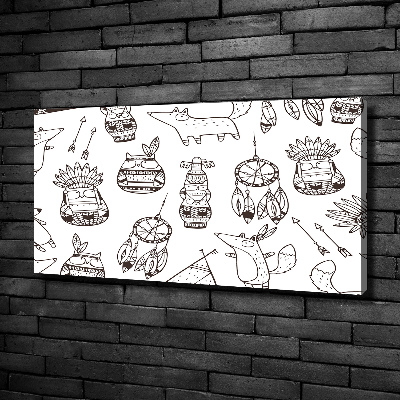 Foto obraz na płótnie Indiańskie sowy