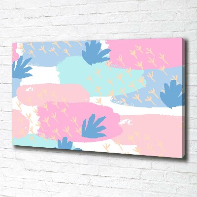 Cuadro canvas moderno de gran formato horizontal Patrón colorido