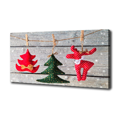 Foto en lienzo con acabado profesional horizontal Decoraciones en una cuerda