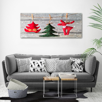 Foto en lienzo con acabado profesional horizontal Decoraciones en una cuerda
