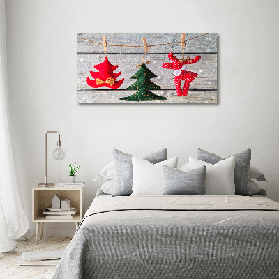 Foto en lienzo con acabado profesional horizontal Decoraciones en una cuerda
