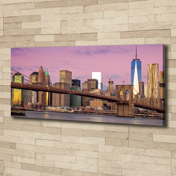 Fotocuadro en lienzo de alta calidad horizontal Manhattan Nueva York