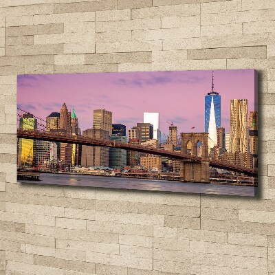 Fotocuadro en lienzo de alta calidad horizontal Manhattan Nueva York