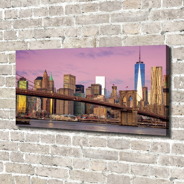 Fotocuadro en lienzo de alta calidad horizontal Manhattan Nueva York