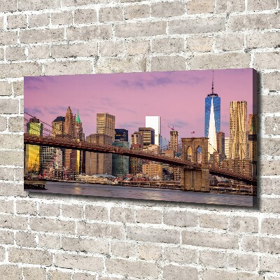Fotocuadro en lienzo de alta calidad horizontal Manhattan Nueva York