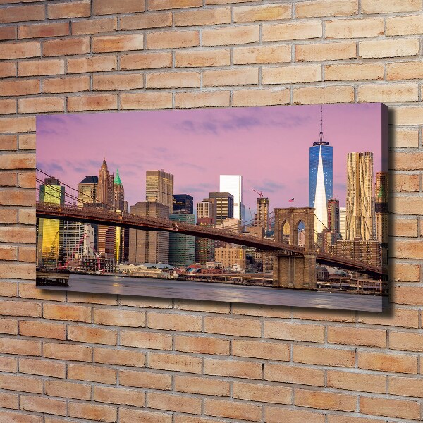 Fotocuadro en lienzo de alta calidad horizontal Manhattan Nueva York