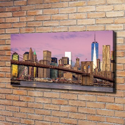 Fotocuadro en lienzo de alta calidad horizontal Manhattan Nueva York