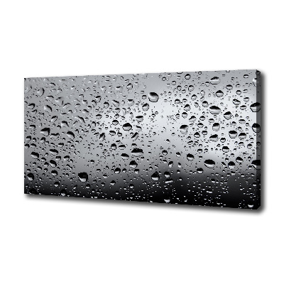 Fotocuadro en lienzo de alta calidad horizontal Gotas de agua