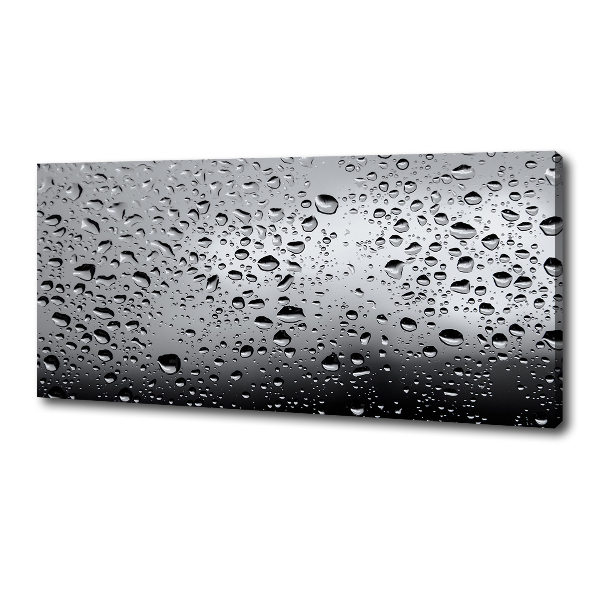Fotocuadro en lienzo de alta calidad horizontal Gotas de agua