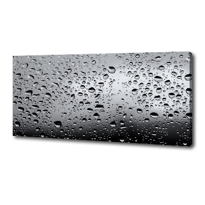 Fotocuadro en lienzo de alta calidad horizontal Gotas de agua